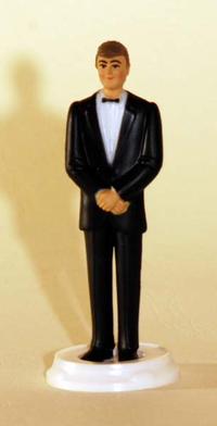 Flot kagefigur/topfigur til konfirmation til kage