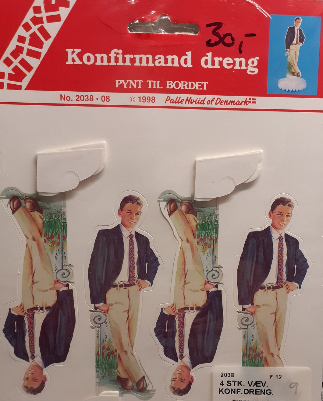Bordpynt konfirmation komfirmand dreng