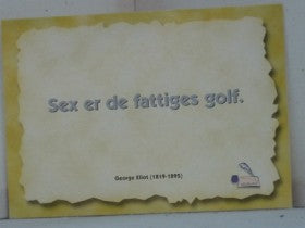 Sex er de fattiges golf