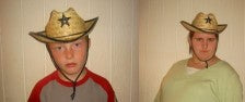 Flot cowboyhat i strå håndlavet i Mexico til børn