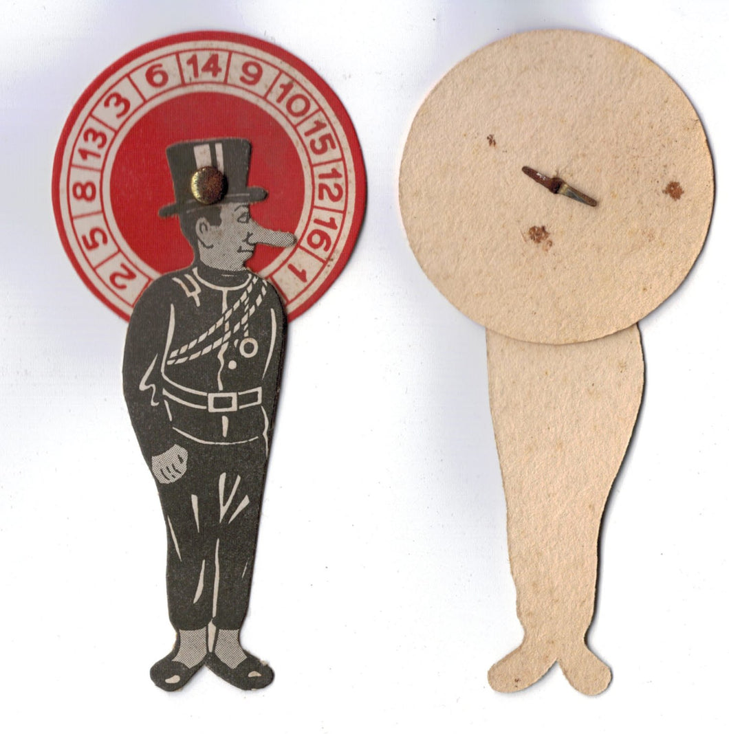 Lykkehjul fra 1940´erne af pap