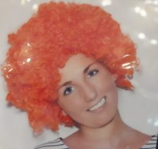 Paryk orange krøller