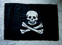 Pirat flag stort stof flag