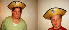 Flot børne pirathat håndlavet i Mexico af siv