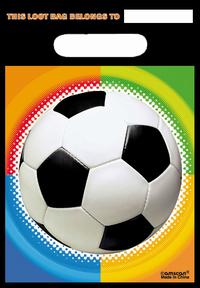 8 Poser til slik med fodbold tryk
