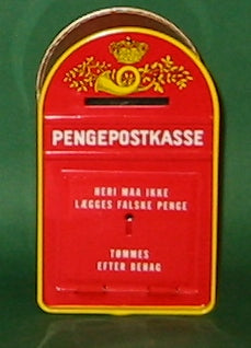 Sparebøsse dansk postkasse