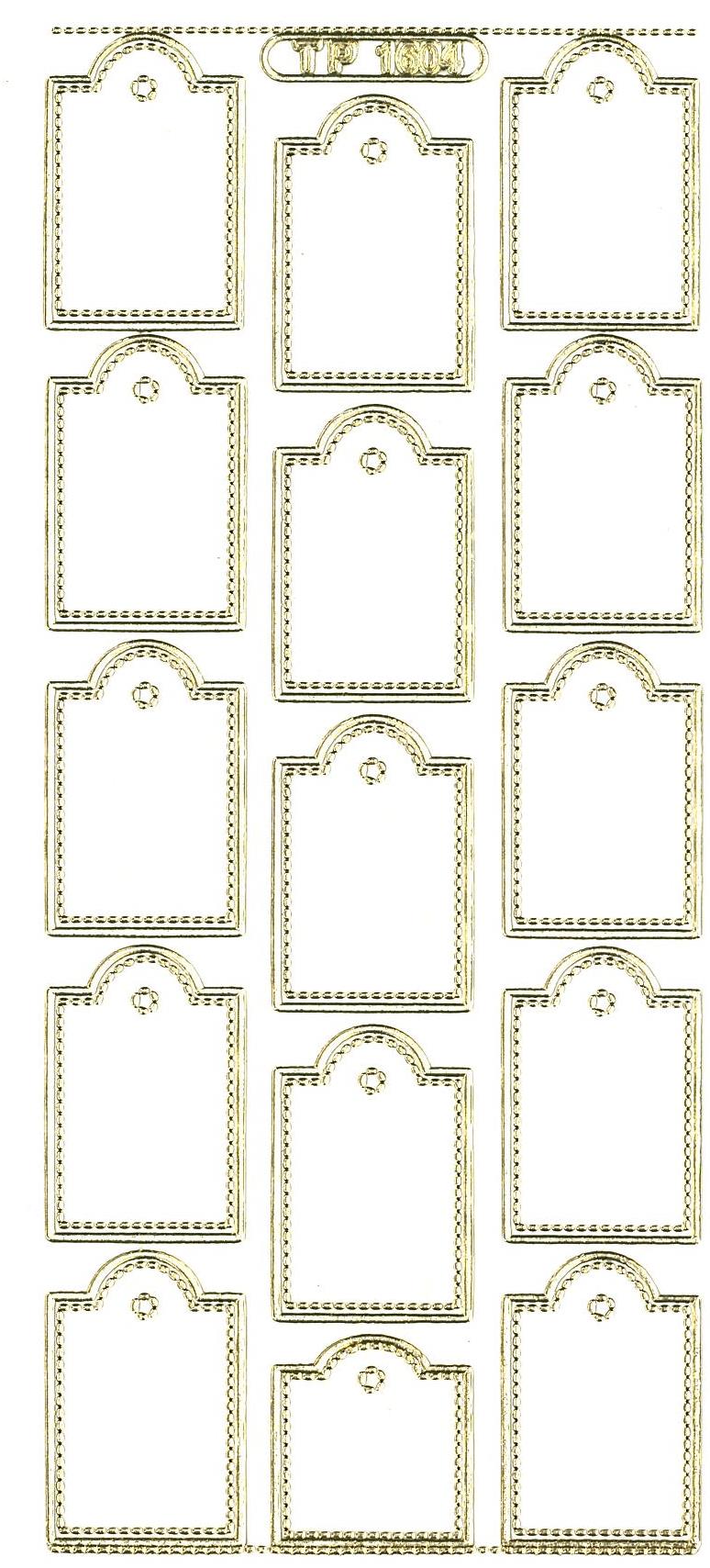 Stickers ramme TP1304 guld