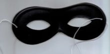 Indlæs billede til gallerivisning Domino maske i stof materiale flere farver
