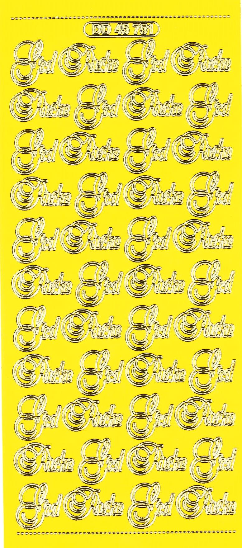 Stickers påske DD45751 guld