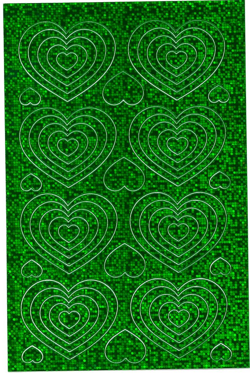 Stickers med hjerter grøn