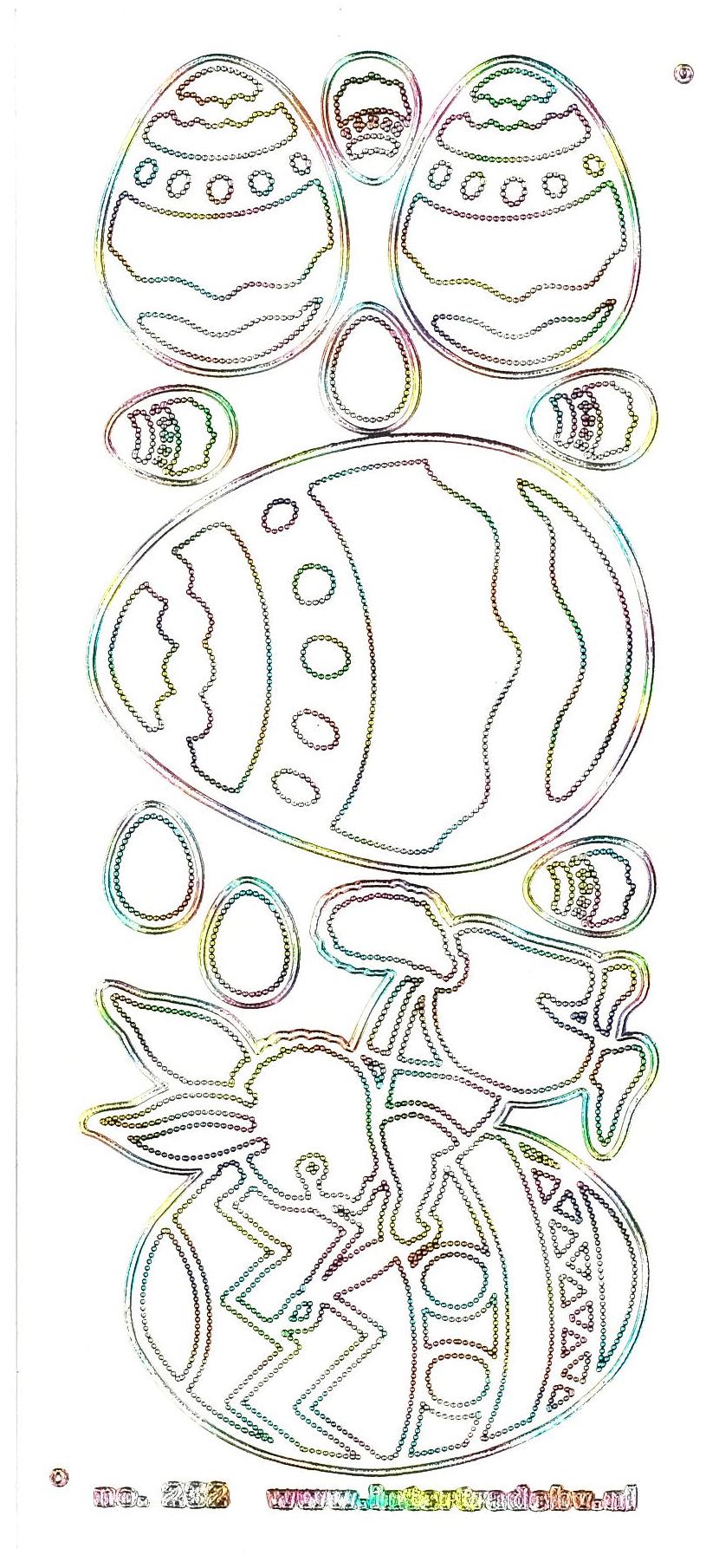 Stickers påskeæg 202 guld