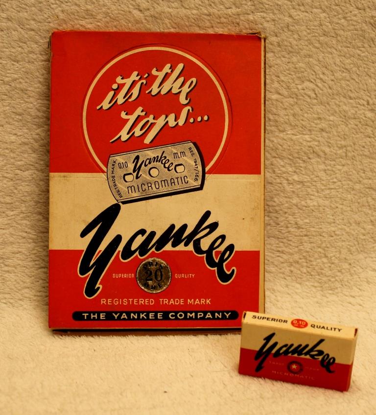 1 æske gamle barberblade Yankee